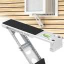 Window Air Conditioner Support Bracket: Adjustable Anti-Slip Shock-Absorbing Mat Windows Safe Bracket Built-in Bubble Level - 12000 to 24000 BTU AC Units Window Mount Bracket Up to 165 lbs