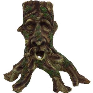 Tfwadmx Large Aquarium Driftwood Decaying Trunk Terrarium Resin Hollow Tree Root Log Ornament Decoration Fish Tank Hideouts Climbing Habitat Accessories for Bearded Dragon Snake Chameleon Reptile