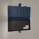 Defencase for Samsung Galaxy S25 FE Case Wallet with RFID Blocking Card Holder for Women and Men, PU Leather Magnetic Snap Flip Zipper Strap Wallet Phone Case for Galaxy S25 FE 5G 6.7", Dark Blue