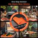 Silicone Griddle Mat for Blackstone Griddle 17 Inch - Food Grade Silicone Griddle Cover for Blackstone Flat Top Grill, 17" Thickened Buddy Mat Grilling Accessory for Black Stone Protection