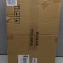 HollyHOME Small Round Metal Waterproof End Table, Accent Indoor&Outdoor Coffee Side Table, Snack Sofa Table for Living Room, Anti-Rust Decorative Plant Stand, (D) 14.5" x (H) 25", Gold/Grey