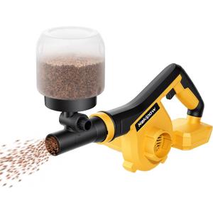 Cordless Handheld Spreader Compatible with Dewalt 20V for Fertilizer, Grass Seed and Ice Melt, Multi-Use Seed Spreaders for Lawns with Adjustable Openings(No Battery)