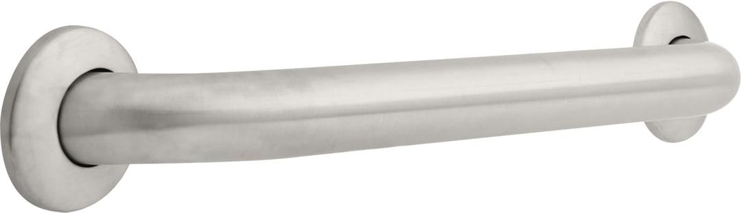 Franklin Brass (1-Pack) 18' ADA Grab Bar Concealed Screw Bathtub Handle Safety Grip in Stainless Steel 1-1/2' diameter Wall Mount Shower Assist Handicap 5618