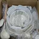 Chef Power Ceramic Cookware Set Non Toxic with Detachable Handles, Healthy Nonstick Pans and Pots Set 19 Pcs, Induction Dishwasher Oven Safe Kitchen Set, PFAS PFOA & PTFE Free, Cream White