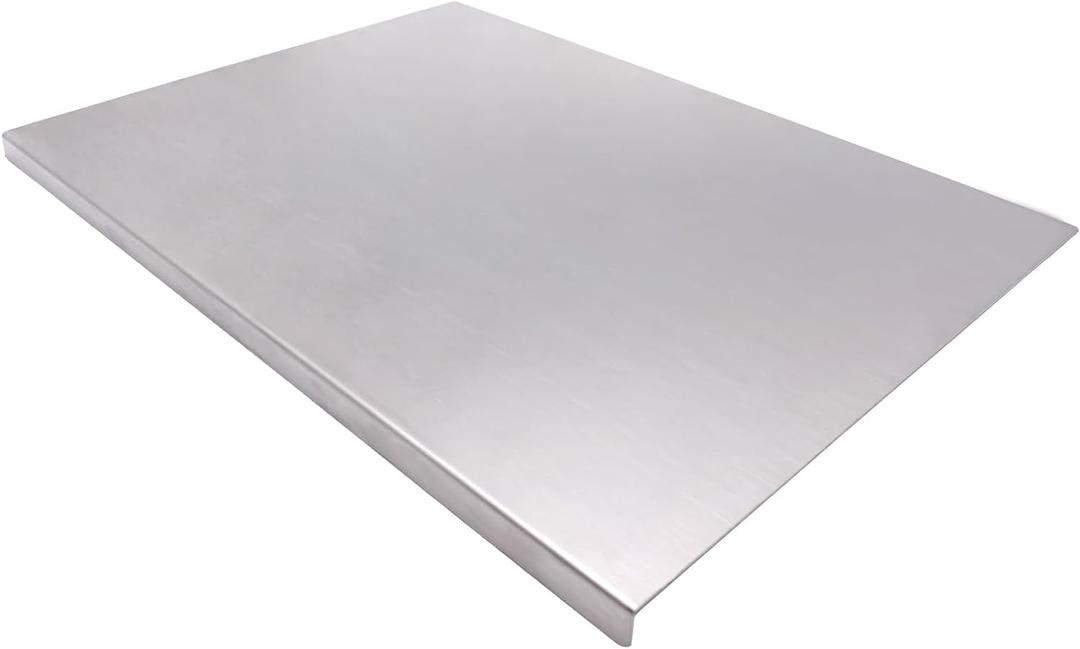 BILLAMB Stainless Steel Cutting Boards for The Kitchen, Suitable for Meat, Fruits, Vegetables, Bread, and Baking Large-sized Cutting Boards (40 x 30cm/15.7 x 11.8 in)