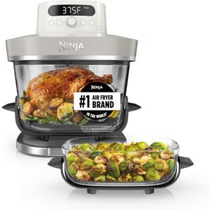 Ninja Crispi Pro Glass Air Fryer, 6-in-1, Bone, AS101LG, 6 Quarts