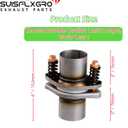 Exhaust Flex Spring Flanges 100% 409L Stainless, Spring Joint For Aftermarket (1.75"X6")