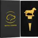 LKKCHER Golden Retriever  Stopper, Gifts Dog Gifts for Women Men Dad Dog Lovers, Bottle Stoppers for  Champagne, Birthday Gifts, Father Day Gifts, Christmas Gifts, Gold