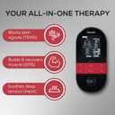 Beurer EM59 Digital 3-in-1 TENS Unit, EMS & Heat Therapy for Pain Relief & Relaxation, Muscle Stimulator with 2 Adjustable Channels, 64 Applications, Timer Function