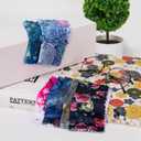 Pattern Printed Soft Microfiber Cleaning Cloths 4 Pieces for Eyeglasses (Patterns Randomly Sent), Camera Kens, Cell Phones, CD, DVD, Computers, Tablets, Laptops, Telescope, LCD Screens