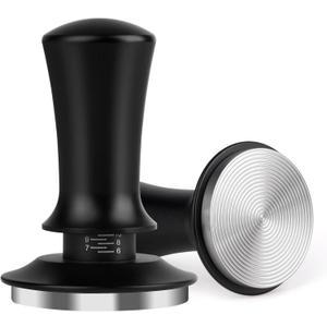 51mm Espresso Tamper, Coffee Tamper for Espresso Machine, Espresso Tamp with Spring Loaded Tamper, Depth-adjustable Espresso Hand Tampers 51mm