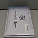 Canadian Luxury Goose Down Pillow Queen Size - 900 Fill Power, 100% Cotton with Teflon Shell- Ultra Comfort Sleep Pillows - Bed Pillows for Back, Stomach, Side Sleeper(White,Queen(Pack of 1))