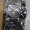 4 Pack Acrylic Qtip Holder Dispenser for Cotton Swabs, Balls, Pads, Floss - Plastic Canister Apothecary Jar Set, Bathroom Essentials Accessories Decor Vanity Makeup Storage Organizer - Clear & Black