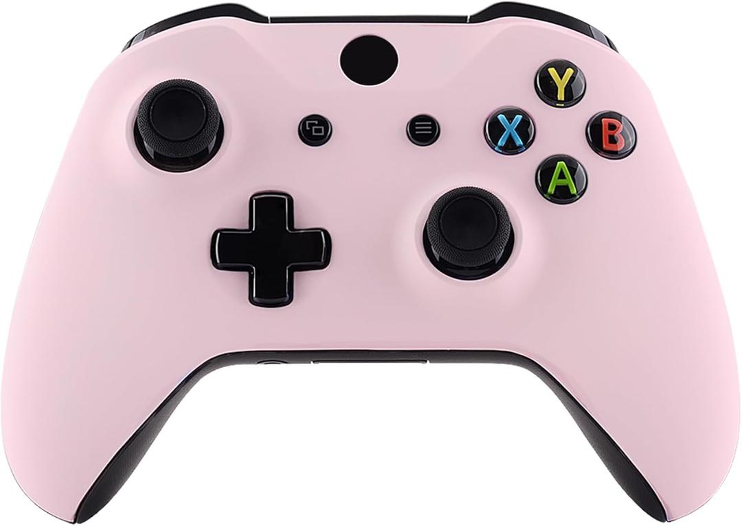 eXtremeRate Replacement Front Housing Shell for Xbox One S/X Controller, Cherry Blossoms Pink Custom Kit Faceplate Cover Case for Xbox Wireless Controller (Model 1708) - Controller NOT Included
