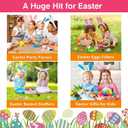 12PCS Easter Eggs Filled with Pull Back Car Toys, Easter Basket Stuffer for Toddler Boy Girl, Plastic Easter Eggs Filler Easter Gift for Kids, Goodie Bag Fillers, Easter Egg Hunt Party Favor