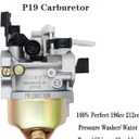 Fullas Huayi GX160 GX200 Carburetor for 6.5HP 196cc 212cc Engine Replaces 16100-ZL0-W51 Huayi Carb for Predator 212cc Pressure Washer Water Pump Go Kart