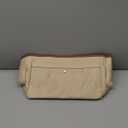 GIVLEFLY Purse Organizer Satin Drill Handbag Organizers Silk Fabric Tote Bag Organizer Handbag Organizer Storage Bag (Beige, Large)