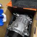 PHOBOOS A/C compressor with Clutch Compatible with Jeep Renegade 2.4L 2015-2021, Fiat 500X 1.4L 2.4L 2016-2018, 6SBU14C Compressor, Fast Cooling, Low Noise, Easy Installation, Ref. CO29252C