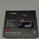COOLCRAZY Dash Cam Front Rear: 4K+1080P Full HD Dashcam Free 64GB Card, with 5G WiFi GPS, Dual Dash Camera for Cars with 3" IPS Screen, Night Vision, HDR, App Control, 24H Parking Mode, Loop Record