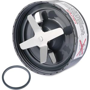 Blender Blade Replacement  Replacement Blade Compatible with NutriBullet 900W/600W  Cross Blender Blade with O-Ring Sealing Gasket  Premium Stainless Steel Blade