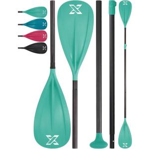 ZLX Paddle Board Paddle, 3 or 4 Piece Adjustable SUP Paddle, Detachable Floating Kayak Paddles, Lightweight Oar with Premium Durable Fiber Blade, for Paddleboard, Surfing, Water Sports Enjoyment
