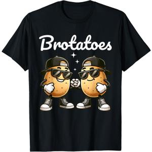Best Friend Potato Pun Funny Matching Boys Bestie BFFs Kids T-Shirt L