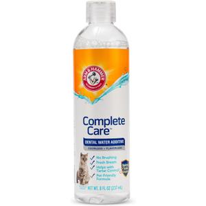 Arm & Hammer Complete Care Fresh Dental Water Additive for Cats - Cat Dental Care for Bad Breath, Includes Cat Enzymatic Toothpaste Action, Cat Grooming Supplies, 8 Fl Oz (Packaging may Vary), Best BY 02/2028 Arm & Hammer Complete Care Fresh Dental Water Additive for Cats - Cat Dental Care for Bad Breath, Includes Cat Enzymatic Toothpaste Action, Cat Grooming Supplies, 8 Fl Oz (Packaging may Vary), Best BY 02/2028