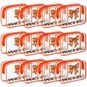 2 x Tallew 12 Pcs Bow Basketball Snack Bags for Team Gifts Bow Goodie Treat Clear Candy Pouch Bags PVC Waterproof with Zipper Party Favors for Team Ground Christmas Birthday Gifts Sport Supplies