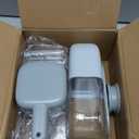 No Mess Bird Feeder & Water Dispenser Set - Automatic Feeding & Hydration, Parakeet Cage Accessories for Parrots, Cockatiels, Finches, Lovebirds & Budgies (Gray)