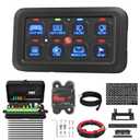 DaierTek 8 Gang Switch Panel RGB LED Lighted Multi-Function Switch Pod Toggle Momentary Pulsed Touch Control Switch Panel Dimmable for Car ATV UTV Boat Marine