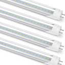 Romwish 36 Inch T8 LED Tube Light, 14W(30W Equiv.), 1600LM, 5000K Daylight, Type A+B Plug & Play or Ballast Bypass, F25T8 Fluorescent Replacement, Double-Ended Power, Under Cabinet Light, 4 Pack (3FT)