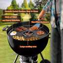 Charkettle Kettle Grill Flat Top Griddle, Nonstick Plancha Insert for Outdoor Cooking, Replacement Accessory Compatible with Weber 22" Charcoal Grills