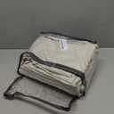 Natural Linen 86 Inch 100% Blackout Curtains for Bedroom, Pleated Heading Tape Ring Clips Back Tab Thermal Custom Made Window Curtains Living Room Modern Farmhouse (100 Wide Total, Each W50"x2Pcs)