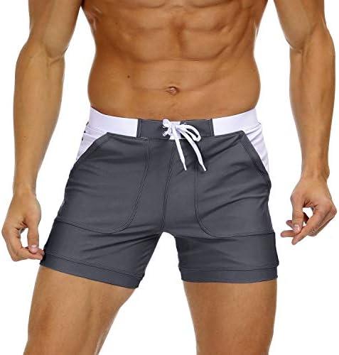MAGNIVIT Men's Swimwear Swimsuits Solid Basic Long Swim Sport Trunks Board Shorts with Pockets(Size 30)