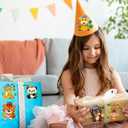 2 x 48 Sheets Animals Make a Face Sticker Sheets for Kids Todders Activities, Make Your Own Stickers for Kids Birthday Party Favor Supplies Craft (Green)