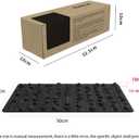 Attikee Foot Massage Mat for Plantar Fasciitis & Heel Pain Relief - Non-Electric Acupressure Pad - Office & Home Reflexology Floor Mat - Durable Rubber Foot Pain Relief Mat, 20'' x 11.8 '' (Black-prism)