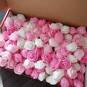240Pcs 3cm Foam Mini Roses Artificial Flowers for Wedding Decoration Party DIY Handmade Teddy Bear Crafts Home Garden Supplies Birthday Valentine's Day Decoration Decorative Crafts, 3 Colors