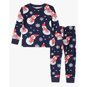 Kids 2-Piece Soft Bamboo Viscose Clothing Set, Long Sleeve Top & Pants, Everyday Outfit for Toddler Boys & Girls, Size M