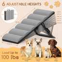 Dog Ramp for Bed, 6 Height Adjustable from 14.8'' to 20" | No Assembly