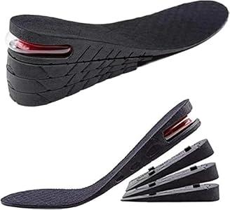 Height Increase Insoles 4-Layer Air up Shoe Lifts Elevator Shoes Insole 2.95inches(7.5 cm) Heels Lift Inserts for Men and Women