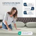LANE LINEN King Fitted Sheet, 100% Organic Cotton, 3-Piece Set (1 Fitted Sheet,2 Pillowcases), Percale Weave, Ultra Soft, Breathable,Fits Mattress Upto 15" Deep - Mineral (No Flat Sheet)