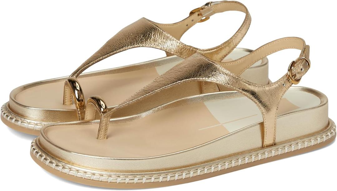 Dolce Vita Women's Fashion Sandal (Size 9, Gold)
