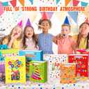 Gilprop 20pcs Birthday Gift Bag with Handle Gift Bags Assorted Sizes and Designs Large, Medium, Small Size for Kids, Boys, Girls, Women and Men' Birthdays Party