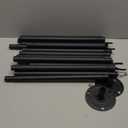 Queension 10FT Ground Base String Light Poles for Outdoor String Lights for Garden, Backyard, Patio Lighting Stand for Parties, Bistro & Weddings, 2 Pack