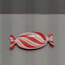 Teenyyou 1 Pcs Christmas Candy Dish Melamine Christmas Serving Tray Fruit Dessert Cookie Plates for Xmas Holiday Party Favor Dishwasher Safe