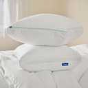 Casper Sleep Original Cooling Pillow 2-Pack, Standard Size – Medium Soft Feel, Down-Alternative Fill, Supports Side, Back & Stomach Sleepers, Neck Pain Relief, Machine Washable