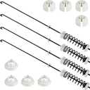 W10780045 Washer Suspension Rod Kit for Amana NTW4516FW2, NTW4516FW1, NTW4605EW0, NTW4516FW0, NTW4516FW3, NTW4516FW4, NTW4601BQ0, NTW4601BQ1 & Whirlpool WTW4800BQ1, WTW4816FW1, WTW4816FW2, 26.7IN