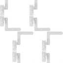 Moxweyeni 8 Pack (4 Pair) Steel Blind Shutter Hinge 1-1/16" Black Wrought Iron Shutter Lift Off Pintle Reversible Hinges for Heavy Duty Wood Frame, Brick, Doors, Window(White)