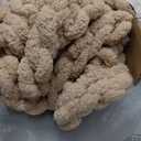 Chunky Knit Throw Blanket, 50''*60'' Knitted Throw Chenille Yarn for Bed Couch, Handmade Beige Crochet Big Thick Blanket, Machine Washable Cute Comfy Blanket for Home Decor