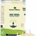 Pure Cow Ghee Lamp (Pack of 100 Pcs) Readymade Ghee Cotton Wicks | Arti Diya for Pooja | Ghee Wicks Batti | Easy Ghee Diya Wicks|Ghee Candles Cow Ghee Wicks |Ghee Jyoti Batti